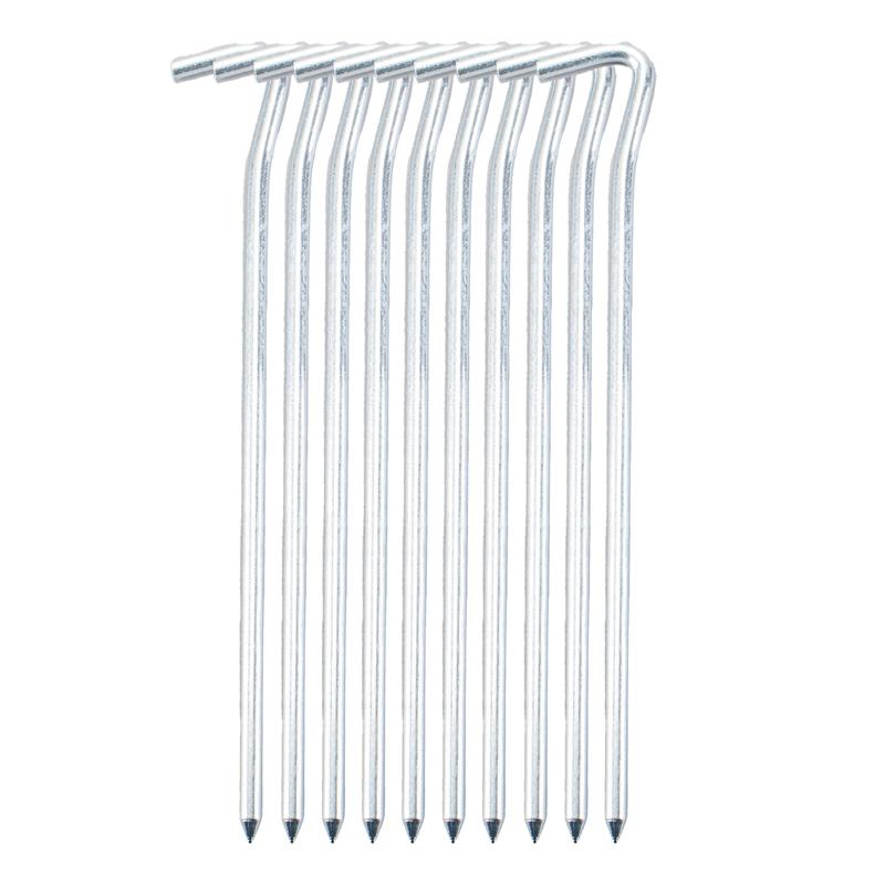 GARDEN GREENS Galvanised Tent Pegs 175mm x 4 mm (10 Pack)