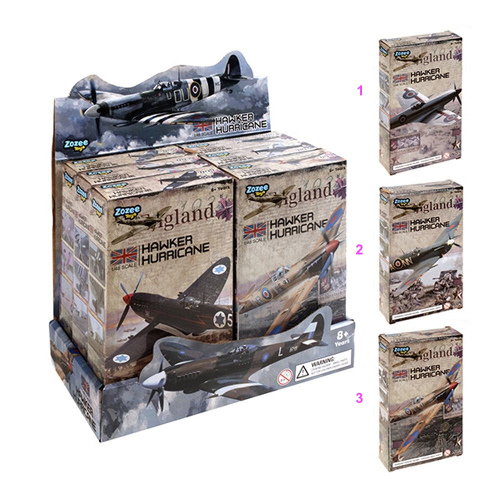 ZOZEE TOYS Hawker Hurricane Planes – Choose from 3 Models