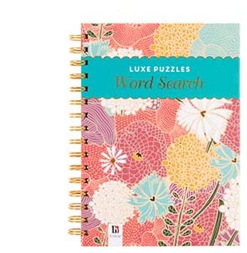 LUXE PUZZLES Word Search Puzzle Book A5, 160 Pages