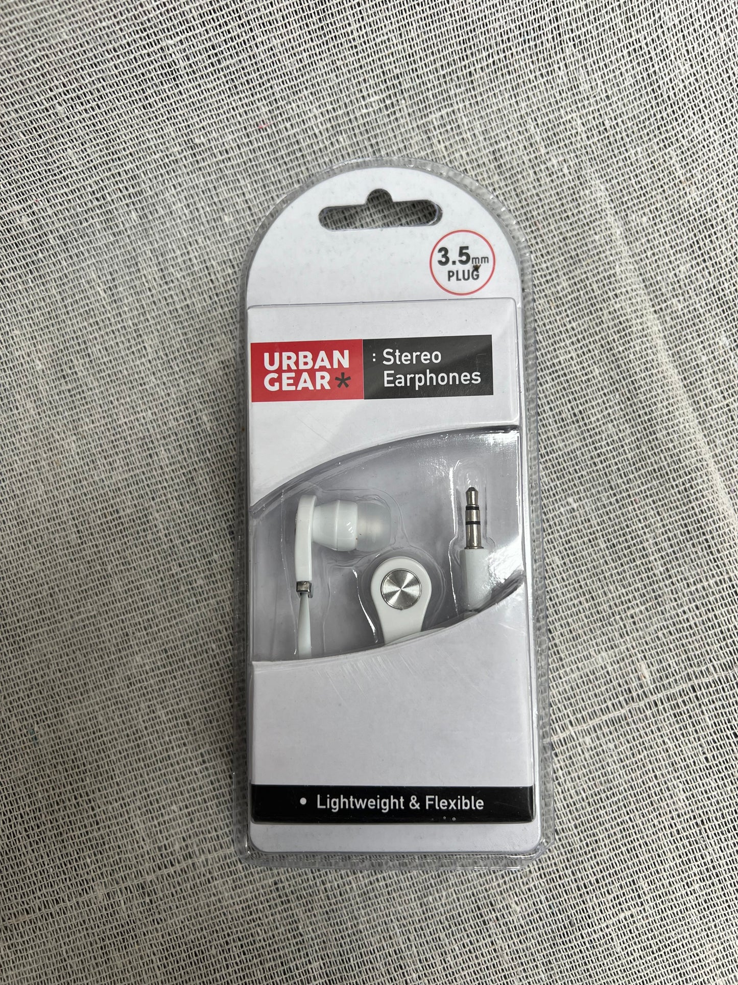 URBAN GEAR Stereo Earphones 3.5mm Plug - Black or White