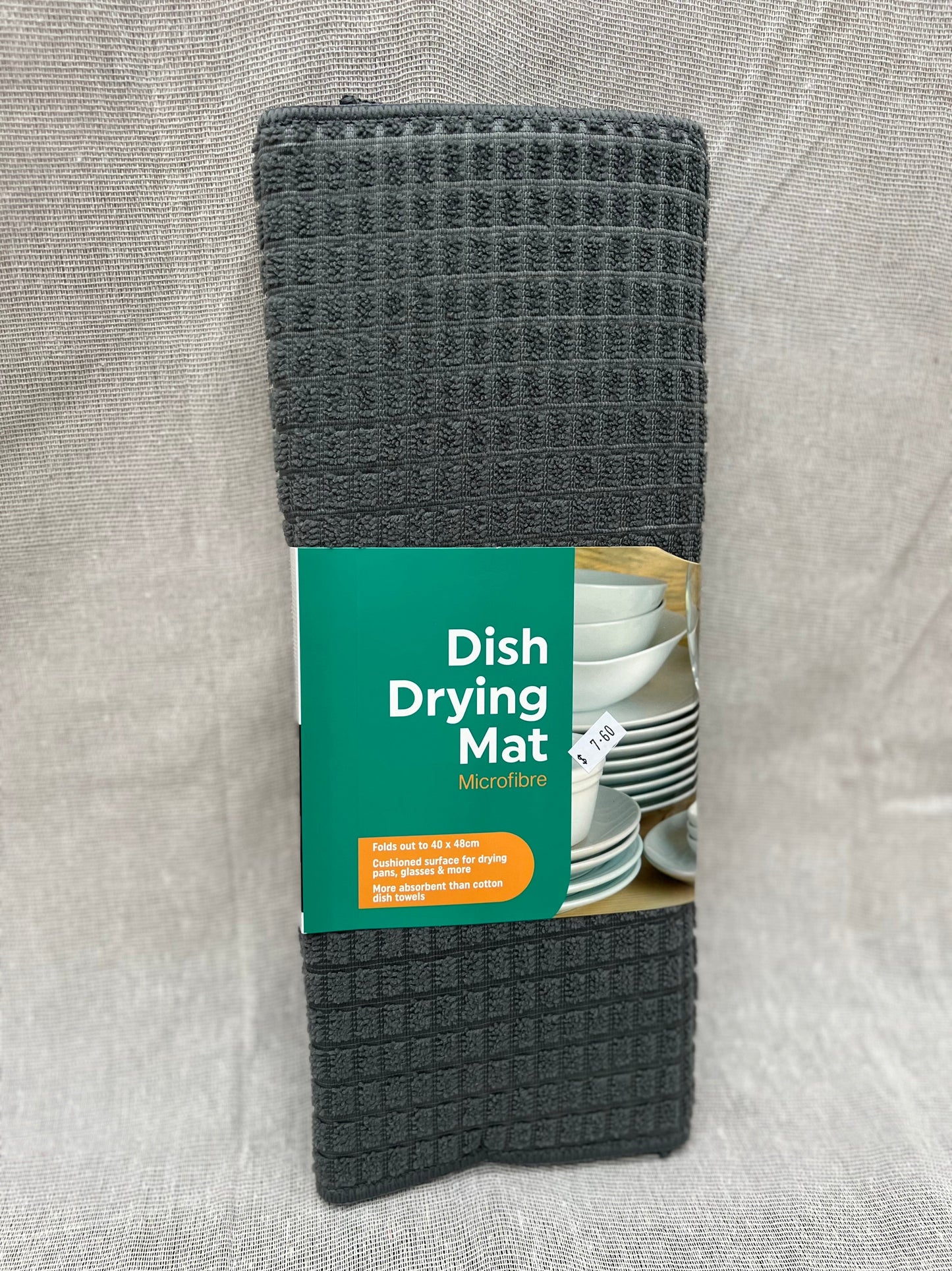CHEF'S COMPANION Waffle Texture Dish Drying Mat 48x40cm - Grey or Charcoal