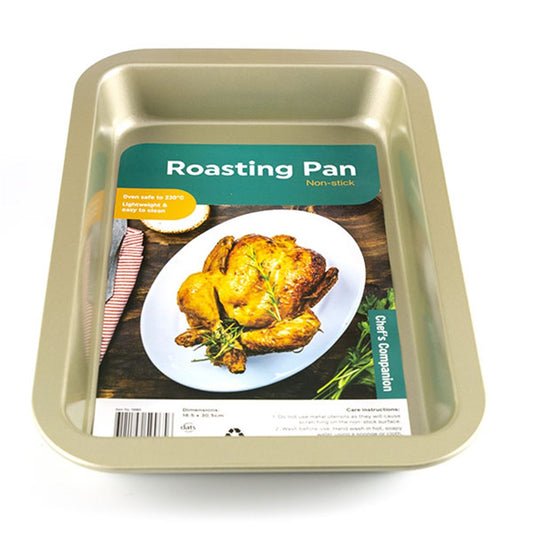 CHEF'S COMPANION Champagne Non-Stick Roasting Pan 36x23x5cm