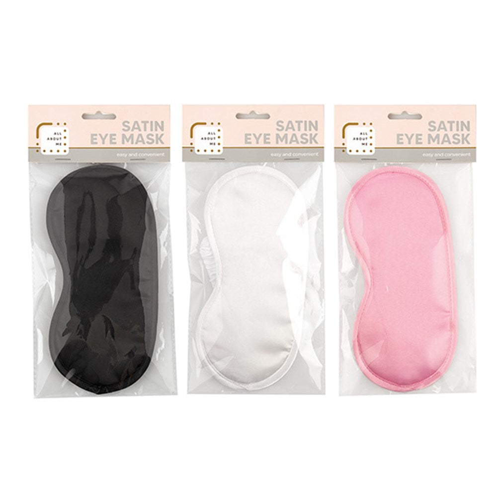 ALL ABOUT ME Satin Eye Mask - Black, White or Pink