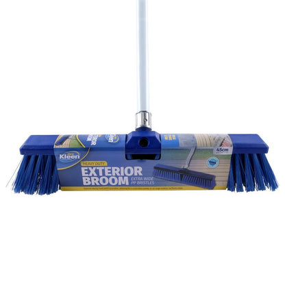 XTRA KLEEN Heavy Duty Exterior Broom with Handle 145x45cm
