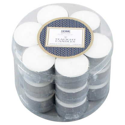 HOME MASTER White Unscented Tealight Candles 9 Hour Burn Time (18 Pack)