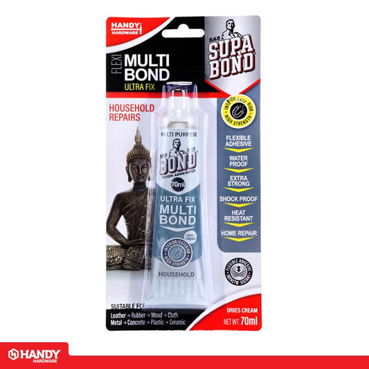HANDY HARDWARE Flexi Multi Bond Ultra Fix 70ml (Dries Cream)