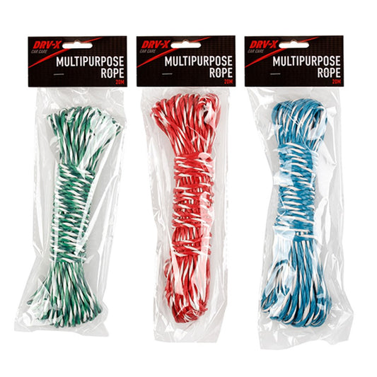 DRV-X Multi Purpose Rope 20m - Red, Blue or Green