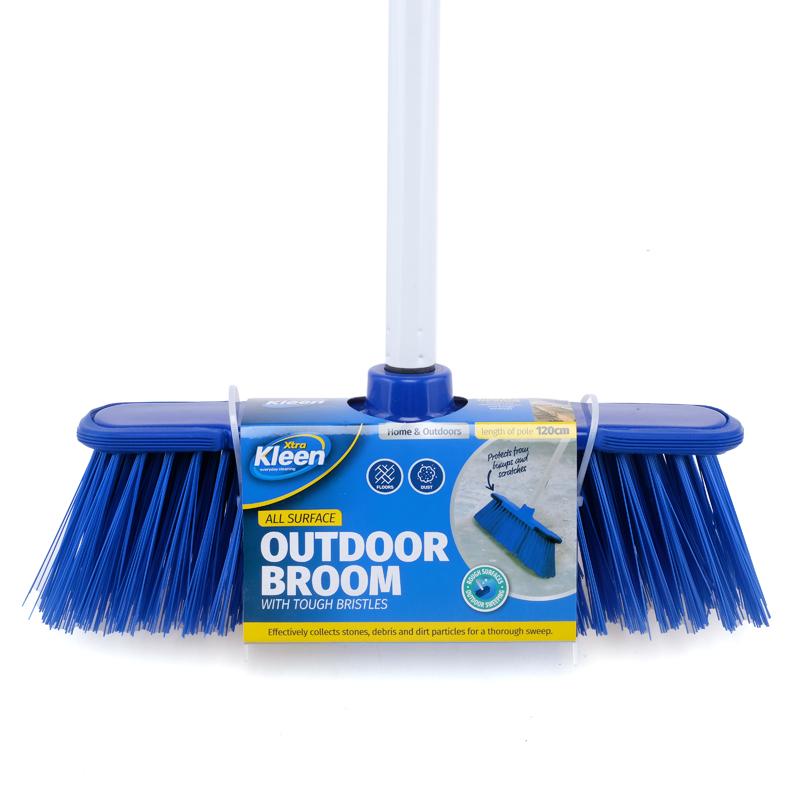 XTRA KLEEN Outdoor Broom with Handle 120cm