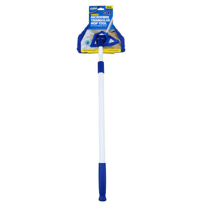 XTRA KLEEN Microfibre Triangular Head Cleaning Tool with Extendable Pole 55cm to 90cm