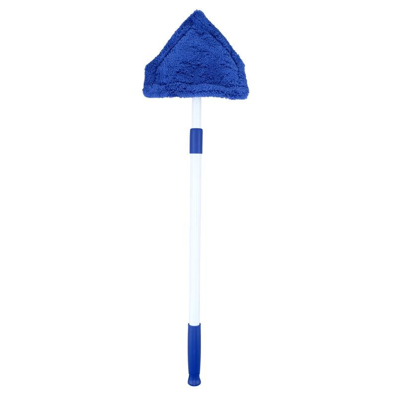 XTRA KLEEN Microfibre Triangular Head Cleaning Tool with Extendable Pole 55cm to 90cm