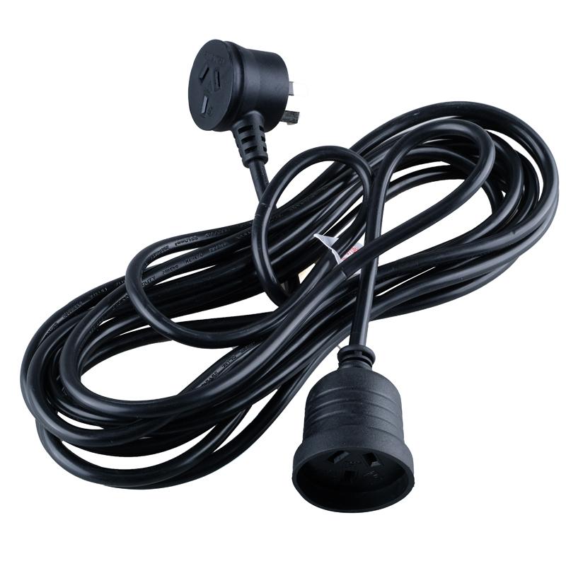 SAS Black Piggy Back Extension Lead 5m