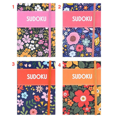 PUZZLE BOOK Sudoku with Elastic Closure 150x103mm (128 Page) - Choose from 4 Cover Designs