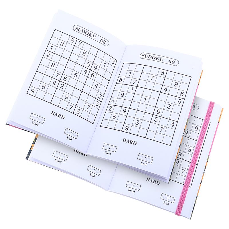 PUZZLE BOOK Sudoku with Elastic Closure 150x103mm (128 Page) - Choose from 4 Cover Designs