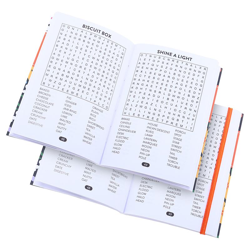 PUZZLE BOOK Wordsearch with Elastic Closure 150x103mm (128 Page) - Choose from 4 Cover Designs