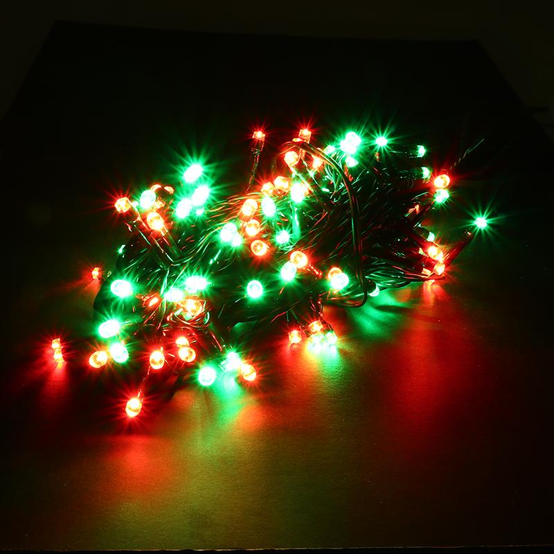 HOME MASTER Red and Green Fairy Lights 200 LED Total Length 13.5m Electrical 8 Function