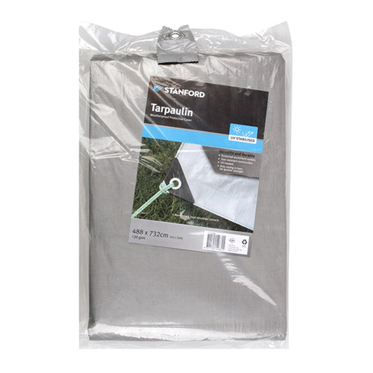 STANFORD Silver Tarpaulin 4.88x7.32m