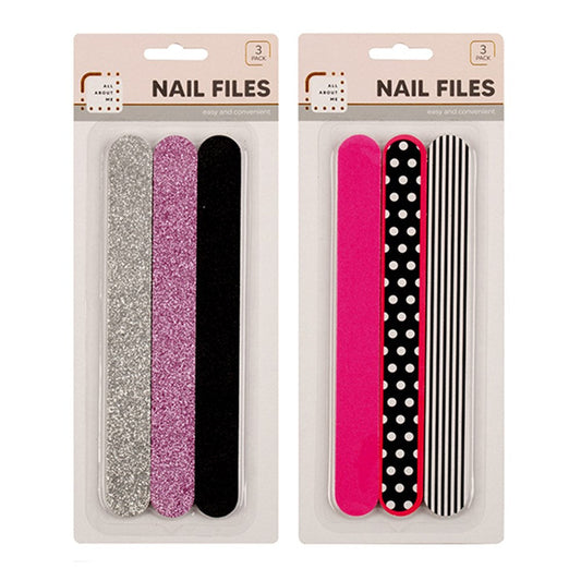 ALL ABOUT ME Nail Files 3 Pack - Sparkly or Spots