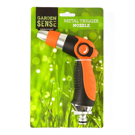 GARDEN SENSE Orange/Black Metal Trigger Nozzle