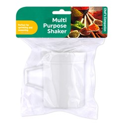 CHEF'S COMPANION White Multi Purpose Shaker with Lid and Handle 6.5x9cm