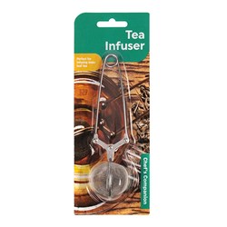 CHEF'S COMPANION Silver Mesh Tea Infuser with Handle 15.5x4cm