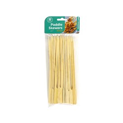 CHEF'S COMPANION Bamboo Paddle Skewers 12cmx2.5mm (30 Pack)