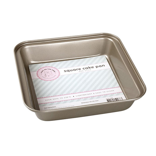 ICING ON THE CAKE Champagne Non-Stick Square Cake Pan 23x22x5cm