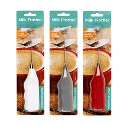 CHEF'S COMPANION Silver Milk Frother - Red, Grey or White