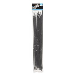 STANFORD Black Cable Ties 400x4.8mm - 30 Pack