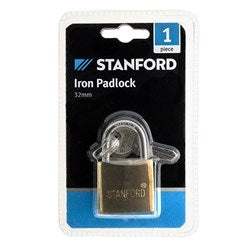 STANFORD 32mm Iron Padlock and 2 Keys