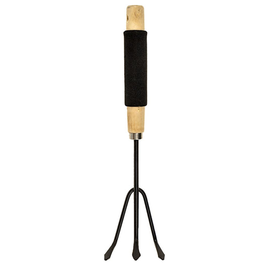 GARDEN BLITZ Foam Grip Wooden Handle Cultivator