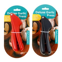 CHEF'S COMPANION - Deluxe Garlic Press 16.5x5.5cm - Black or Red