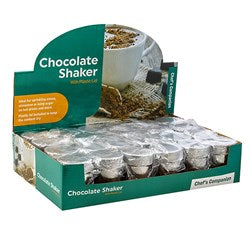 CHEF'S COMPANION Silver Chocolate Shaker with Lid 6x6x8cm