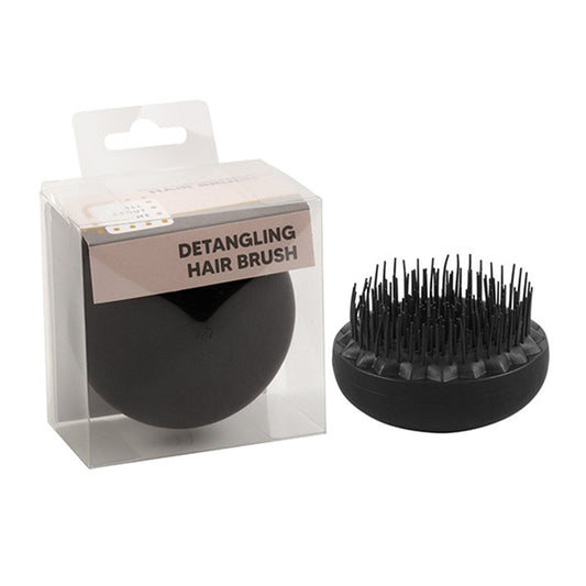 ALL ABOUT ME Black Round Detangling Hair Brush 7.5x7.5x5cm