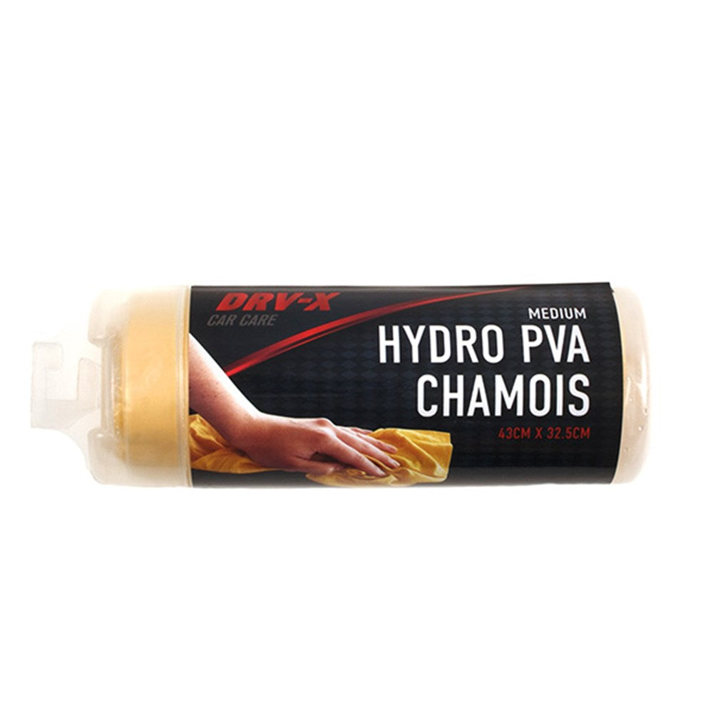 DRV-X Car Hydro PVA Chamois Cloth in Container 43x32.5cm