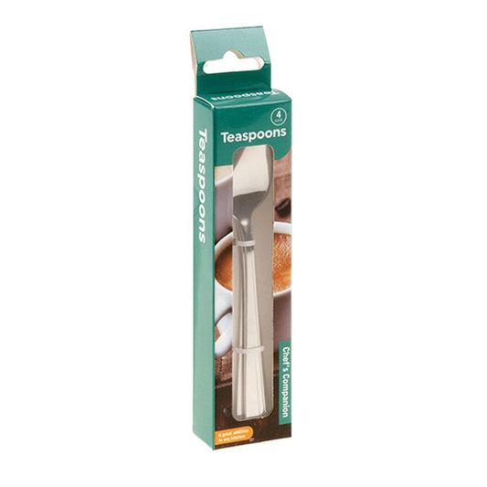 CHEF'S COMPANION Silver Stainless Steel Teaspoons 4 Pack