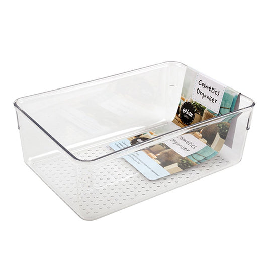 URBAN BLISS Clear Rectangle Cosmetics Organiser 24x16x8cm