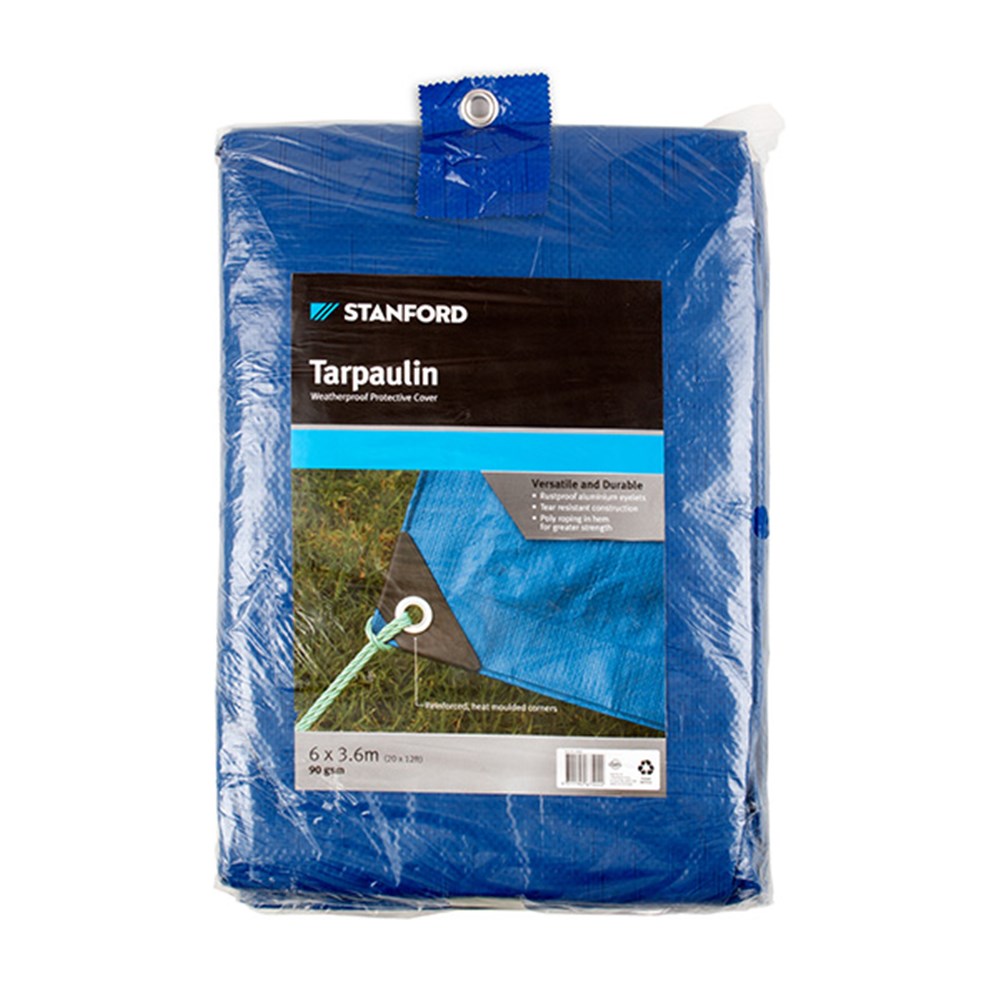STANFORD Blue Tarpaulin 6x3.6M