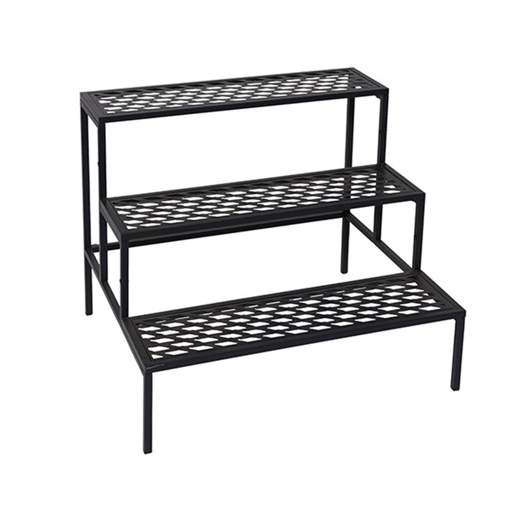 Black Metal 3 Tier Pot Plant Stand