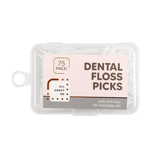 ALL ABOUT ME White Dental Floss Picks 75 Pack