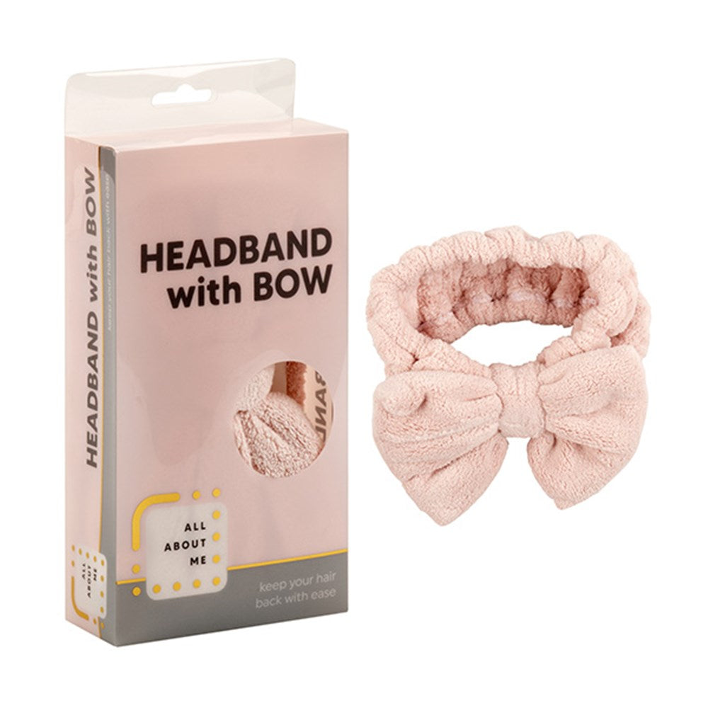 ALL ABOUT ME Pink Headband with Bow 18cm