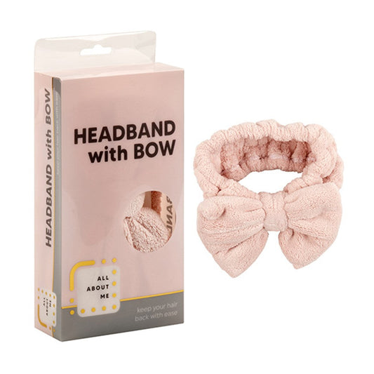 ALL ABOUT ME Pink Headband with Bow 18cm