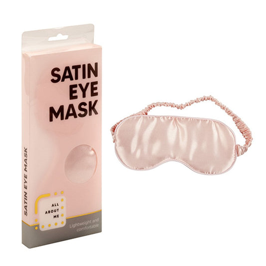 ALL ABOUT ME Pink Satin Eye Mask 20x9cm