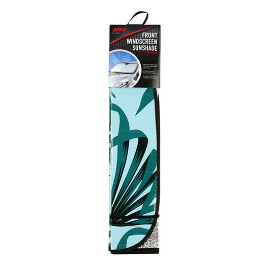 DRV-X Green Leaf Print Car Windscreen Sunshade 130x60cm