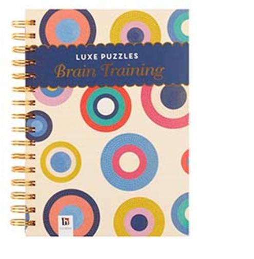 LUXE PUZZLES Brain Training Puzzle Book A5, 160 Pages