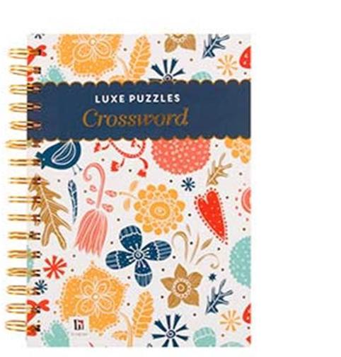 LUXE PUZZLES Crossword Puzzle Book A5, 160 Pages