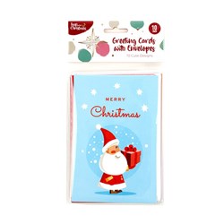 HOP INTO CHRISTMAS Greeting Cards with Envelopes 10x15cm - Assorted Designs 10 Pack