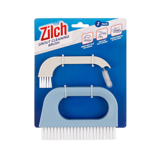 ZILCH Grout Cleaning Brush - Blue and White 2 Piece Set