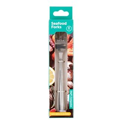 CHEF'S COMPANION Stainless Steel Seafood Forks 4 Pack