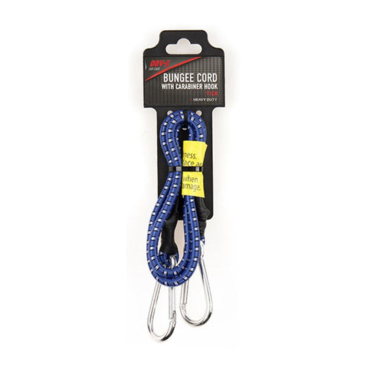 DRV-X Heavy Duty Blue Bungee Cord with Carabiner Hook 91cm