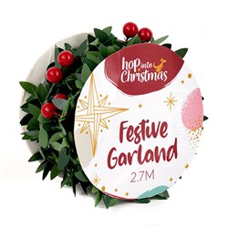 HOP INTO CHRISTMAS Festive Garland 2.7m